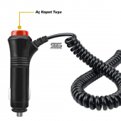 S6 Polis Çakarı Cam Içi Vantuzlu 6 Led Kırmızı Mavi Çakmaklık Girişli Ön Arka Cam 12 Mod - 4