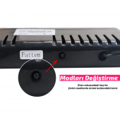 S6 Polis Çakarı Cam Içi Vantuzlu 6 Led Kırmızı Mavi Çakmaklık Girişli Ön Arka Cam 12 Mod - 5