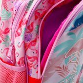 Muggle 2 Bölmeli Flamingo Pembe Okul Sırt Çantası (MU-7211) - 3