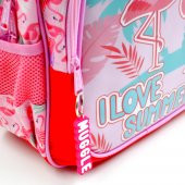 Muggle 2 Bölmeli Flamingo Pembe Okul Sırt Çantası (MU-7211) - 4