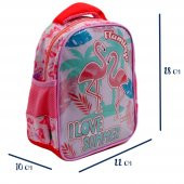 Muggle Tek Bölmeli Filamingo Rose Pembe Anaokulu Sırt Çantası (MU-7235) - 2