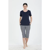 Pjs 24231 Kadın Kapri Pijama Takım - 1