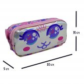 Muggle Bunny Pembe 2 Gözlü Kalemlik Çantası (MU-7709) - 2