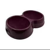 Savex Çiftli Kedi/Köpek Mama Kabı Mor (8566) - 1