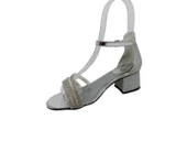 Zerhan 1550 Kız Çocuk Gri Taşlı Bantlı Topuklu Ayakkabı thumbnail 3