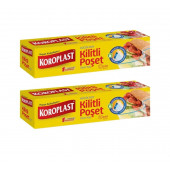 Koroplast Kilitli Buzdolabı Poşeti Küçük Boy 19x25 cm 12li x 2 Adet - 1