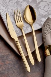 Hira Ege Gold Titanyum 30 parça Emotion Kaşık Çatal Takımı - 2