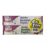 İdeal Buzdolabı Poşeti 4 Al 3 Öde 2 Orta + 2 Küçük - 1