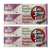 İdeal Buzdolabı Poşeti 4 Al 3 Öde 4 Orta + 4 Büyük - 1