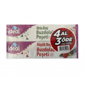 İdeal Buzdolabı Poşeti 4 Al 3 Öde 4 Orta + 4 Büyük - 2
