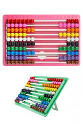 Raylı Mishap Pembe Renk 1 Adet Sayı Sayma Boncuğu Lüks Renkli Abaküs Okul Öncesi 1. Sınıflar İçin - 1