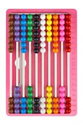 Raylı Mishap Pembe Renk 1 Adet Sayı Sayma Boncuğu Lüks Renkli Abaküs Okul Öncesi 1. Sınıflar İçin - 2