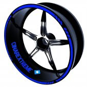 Moto Rider 4lü Sticker Seti Reflektif Mavi İç Dış Jant Şeridi Kask ve Çamurluk Çınar Extreme - 2