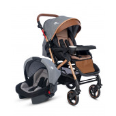 4 Baby AB430 Active Plus Gold Travel Sistem Bebek Arabası Gri - 1