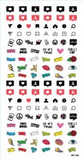 Donut Tırnak Dövmesi,Tırnak Tattoo,Nail Art ,Tırnak Sticker thumbnail 2