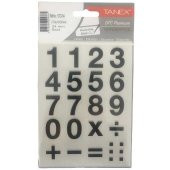 Tanex Etiket Stc-51 Rakam Etiketi 2.4 Cm 2 Sayfa - Siyah - 1