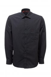 Erkek Kolay Ütülenebilir Pamuklu Klasik Geniş Kesim Gömlek - 6