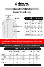 Erkek Kolay Ütülenebilir Pamuklu Klasik Geniş Kesim Gömlek - 9