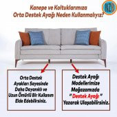 Mobilya Kanepe Sehpa TV Ünitesi Koltuk Ayağı 15 cm Kahverengi Baza Ayak thumbnail 3