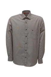 Erkek Kolay Ütülenebilir Pamuklu Klasik Geniş Kesim Gömlek - 2