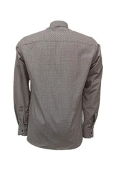 Erkek Kolay Ütülenebilir Pamuklu Klasik Geniş Kesim Gömlek - 3