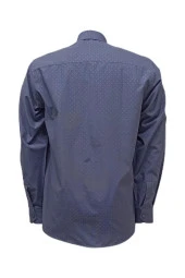 Erkek Kolay Ütülenebilir Pamuklu Klasik Geniş Kesim Gömlek - 11