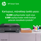 HP Smart Tank 515 Fotokopi Tarayıcı Wi - Fi Mürekkep Püskürtmeli Tanklı Yazıcı 1TJ09A - 2