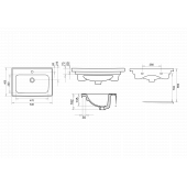 Turavit Safir 65x45 cm Etejer Uyumlu Lavabo - 2