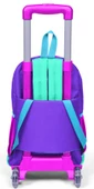 Coral High Işıklı Tekerlekli Çekçek Okul ve Seyahat Çantası Kız Çocuk Mor thumbnail 2