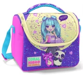 Coral High Pembe Mor Anime Baskılı Kız Çocuk Yalıtımlı Beslenme Çantası - 1