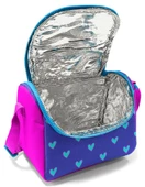 Coral High Kız Çocuk Pembe Lavanta Kalp Okul Beslenme Çantası - Thermo Yalıtımlı thumbnail 2