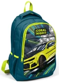 Coral High Nefti Sarı Araba Erkek Çocuk USB Çıkışlı İlkokul ve Ortaokul Sırt Çantası thumbnail 1