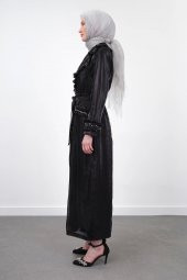 Taş İşlemeli Tam Boy Luxury Takım - Siyah - 2