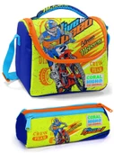 Coral High Erkek Çocuk Mavi Sarı Motorsiklet Beslenme Çantası thumbnail 1
