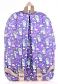 Kaukko Nature Mor Baykuş Kız Çocuk Okul ve Günlük Sırt Çantası thumbnail 2