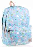 Kaukko Nature Mavi Turkuaz Unicorn Balon Kız Çocuk Okul ve Günlük Sırt Çantası thumbnail 1