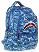 Kaukko Kids&Love Erkek Çocuk Lacivert Köpekbalığı İlkokul Okul Sırt Çantası - Dört Gözlü thumbnail 1