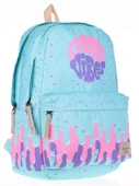 Kaukko Layer Turkuaz Pembe Okul ve Günlük Sırt Çantası - Good Vibes - Kız thumbnail 1