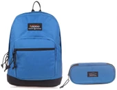 Kaukko Çivit Üç Bölmeli Okul Günlük Sırt Çantası ve Kalemlik Seti (Erkek) thumbnail 1