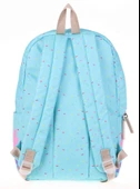 Kaukko Layer Turkuaz Pembe Okul ve Günlük Sırt Çantası - Good Vibes - Kız thumbnail 2