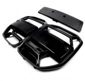 BMW YENİ 4 SERİSİ G22 G23 CSL ÖN PANJUR PARLAK SİYAH 2020-2023 - 2