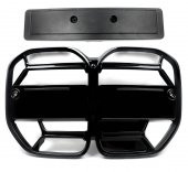 BMW YENİ 4 SERİSİ G22 G23 CSL ÖN PANJUR PARLAK SİYAH 2020-2023 - 3