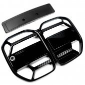 BMW YENİ 4 SERİSİ G22 G23 CSL ÖN PANJUR PARLAK SİYAH 2020-2023 - 4