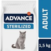 Advance Sterilised Hindi Etli Kısırlaştırılmış Yetişkin Kedi Maması 1.5 KG - 2