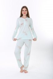 Etoile Bambu Uzun Kol Kadın Pijama Takımı - 2