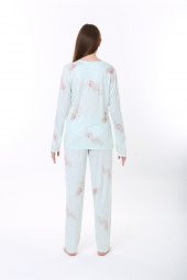 Etoile Bambu Uzun Kol Kadın Pijama Takımı - 3