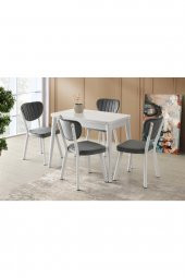 Erezoğulları Mobilya Rüya Elma MDF Mutfak Masası Sandalye Takımı 60x100 thumbnail 1
