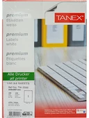 Tanex TW-2000 Hazır Etiket A4 210x297 mm Lazer Etiket 100 Adet - 1