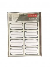 Tanex okul etiketi Gri bordürlü – (64*35 mm 40 adet) - 1
