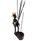 Ahşap Primitif Aborjin Tütsülük El Yapımı thumbnail 1